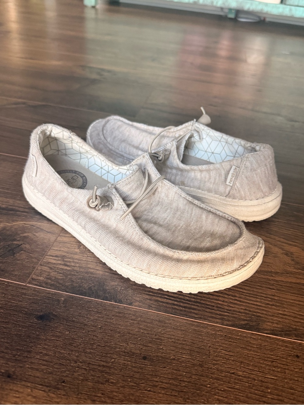 Hey Dude Women’s Casual Slip-On Shoes in Oat